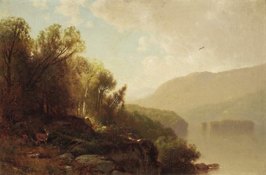 Detail of In the Adirondacks, 1870 by William Hart