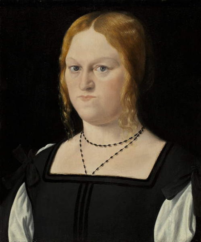 Detail of Portrait of a Lady, early 1500s by Marco Basaiti