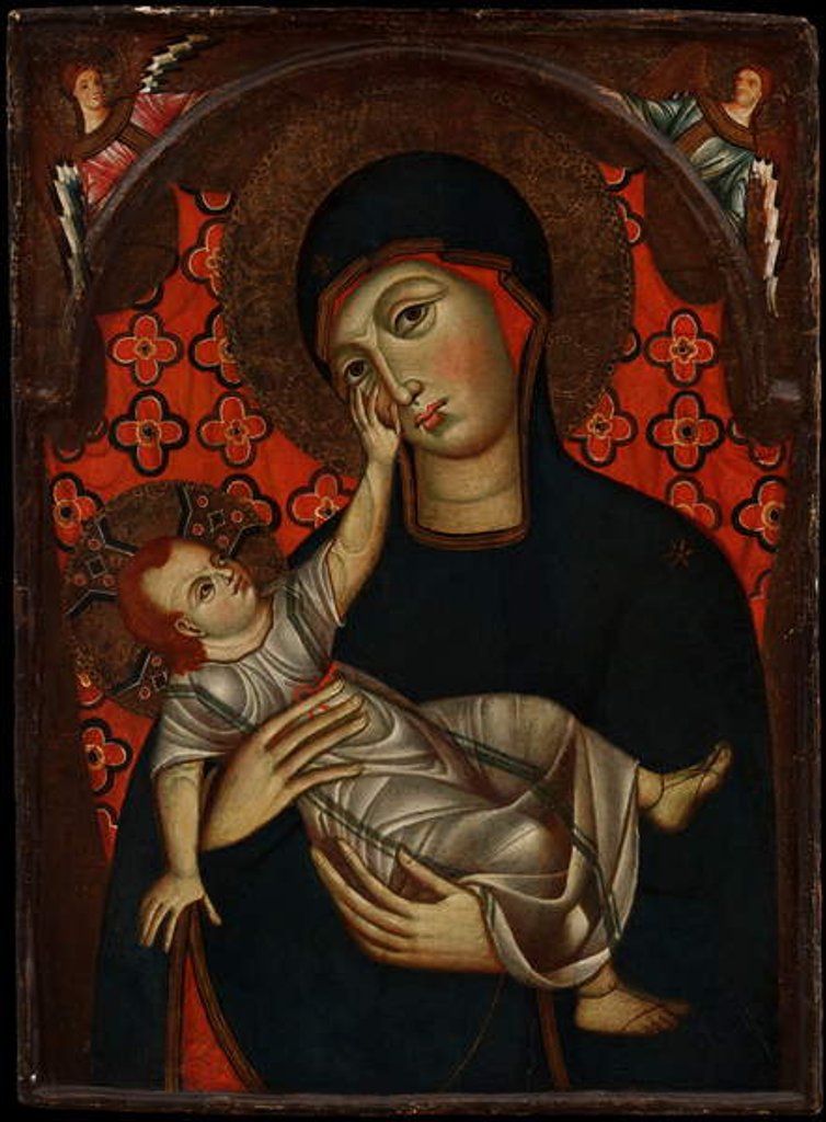 Detail of The Virgin and Child, late 13th century by Florentine School