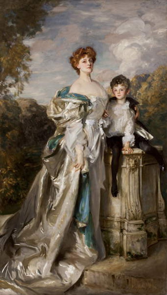 Detail of Lady Warwick and her Son, 1905 by John Singer Sargent