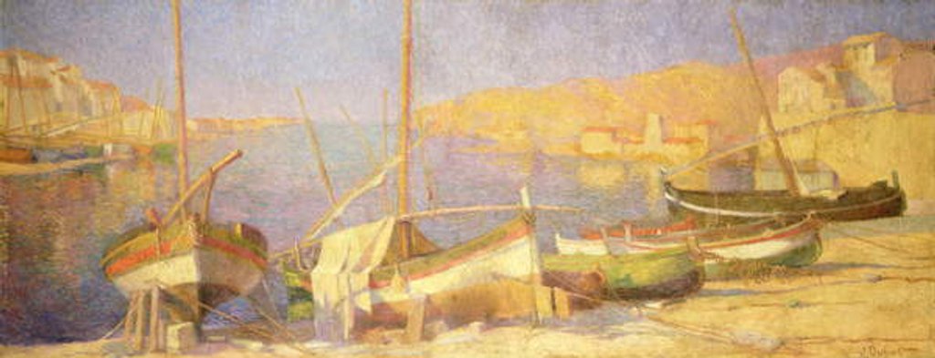 Detail of The Port of Collioure, Afternoon by Jeanne Dubut
