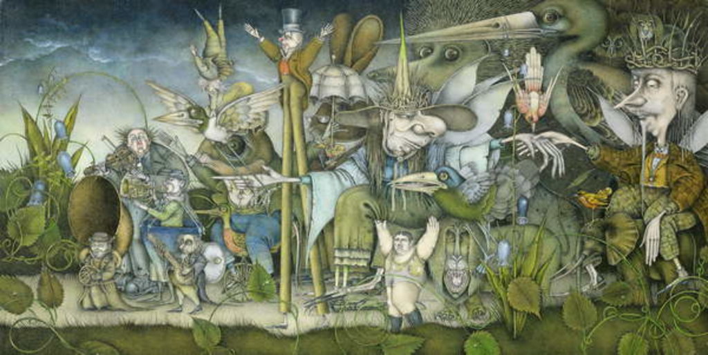 Detail of King Twig and Queen Crinkle, 1979 by Wayne Anderson