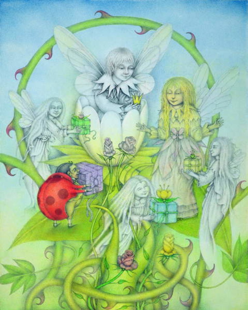 Detail of Flower Spirits, 1991 by Wayne Anderson