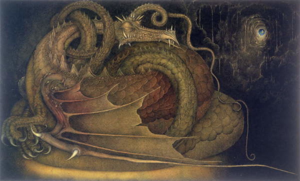 Detail of Let Sleeping Dragons Lie, 1979 by Wayne Anderson