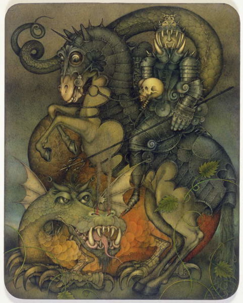 Detail of The Mythic Hero, 1979 by Wayne Anderson