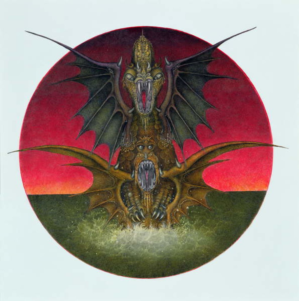Detail of Mating Dragons, 1979 by Wayne Anderson
