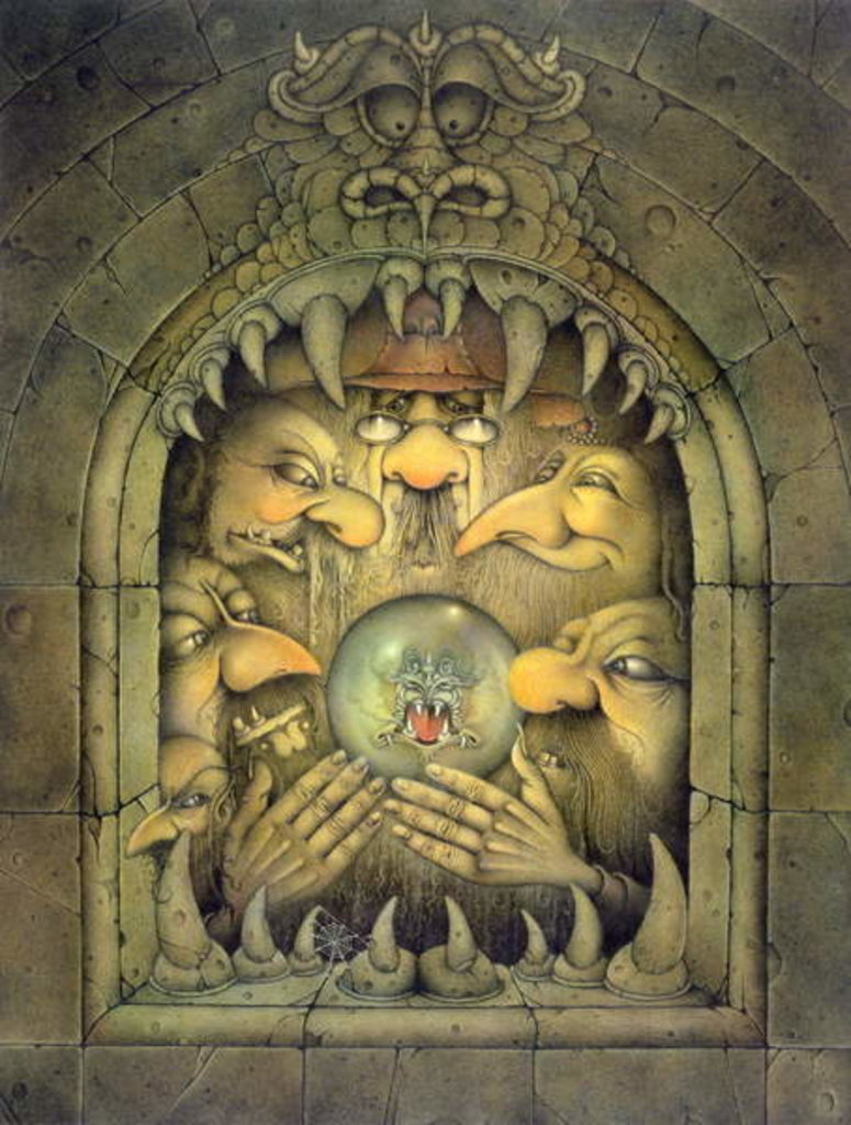 Detail of First you require a Dragon, 1983 by Wayne Anderson