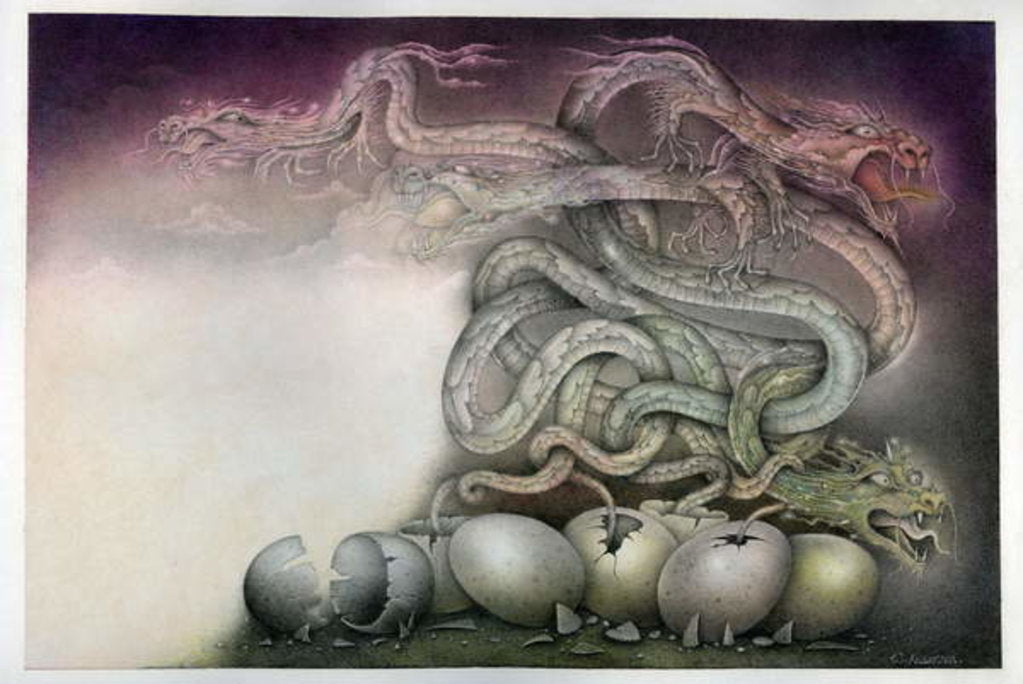 Detail of Dragon Birth, 1993, Mixed Media by Wayne Anderson