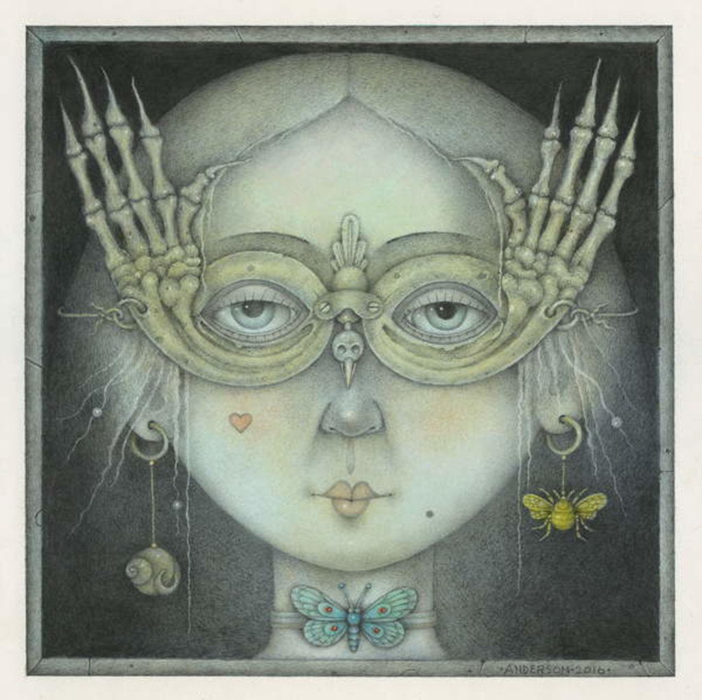 Detail of The Masquerade Ball, 2016 by Wayne Anderson