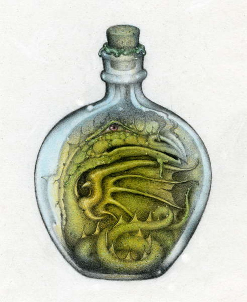 Detail of Bottled Dragon, 1991 by Wayne Anderson
