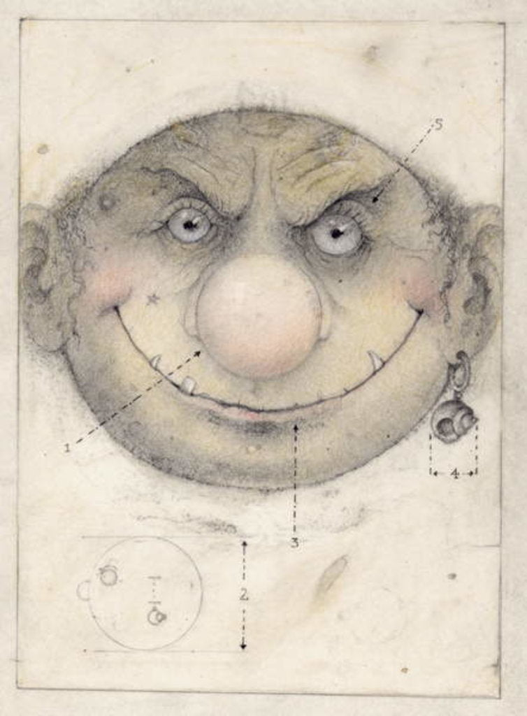 Detail of Portrait of a Leprechaune, 1999 by Wayne Anderson