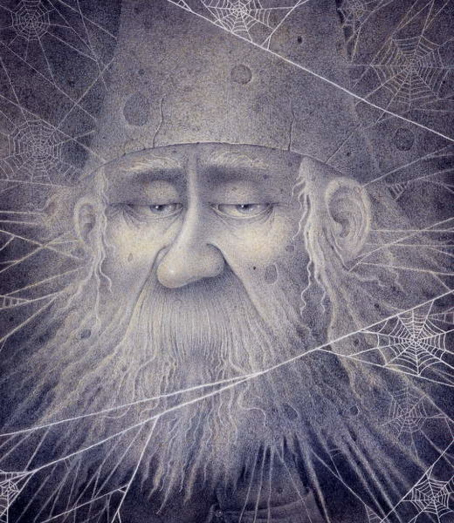 Detail of Merlin Turned to Stone, 2000 by Wayne Anderson