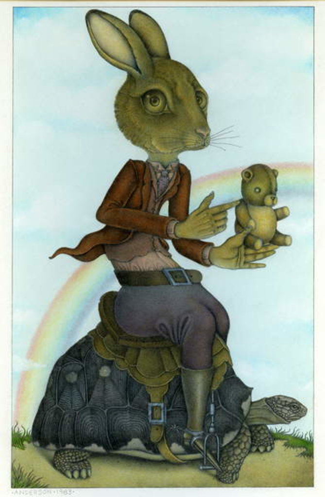 Detail of The Hare and the Tortoise, 1983 by Wayne Anderson