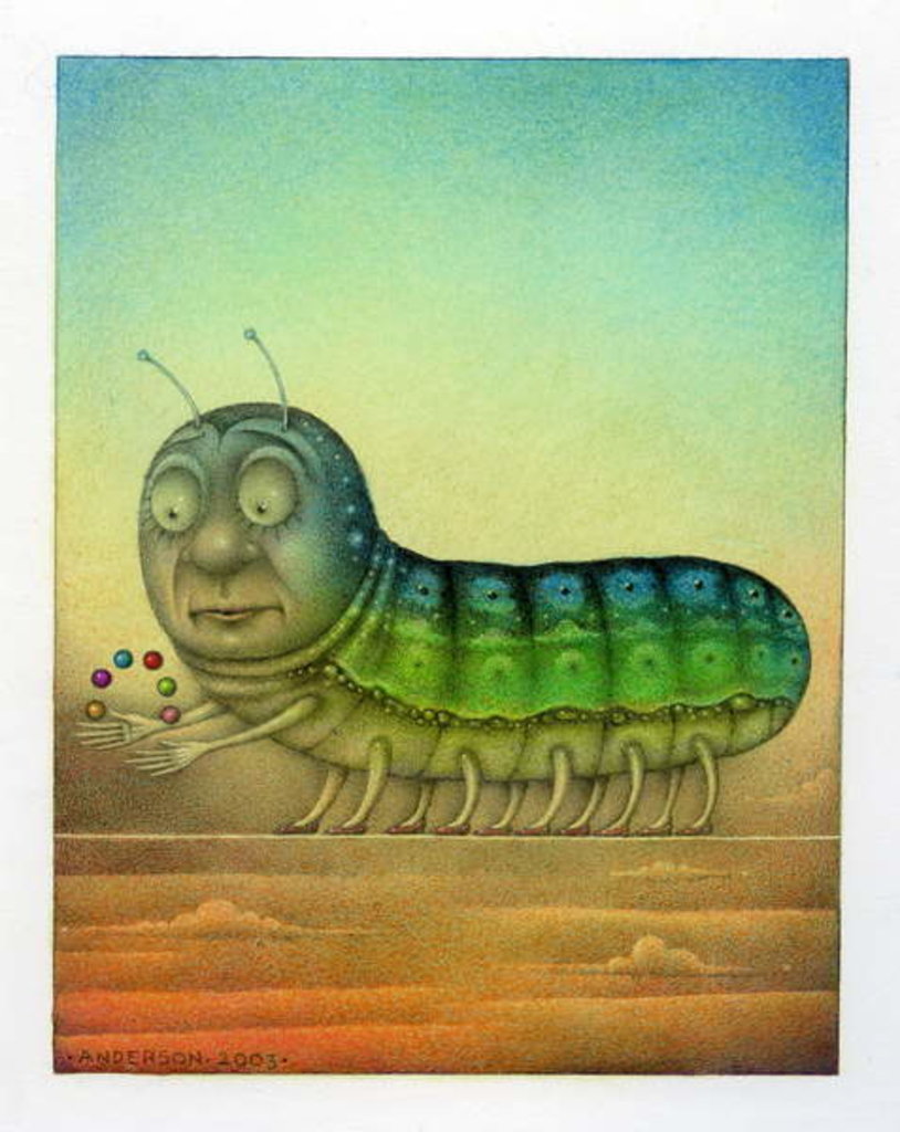 Detail of Juggling Caterpillar, 2003 by Wayne Anderson