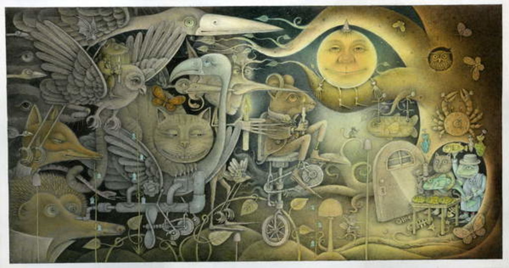 Detail of Creatures Appeared Out Of The Dark, 2010 by Wayne Anderson