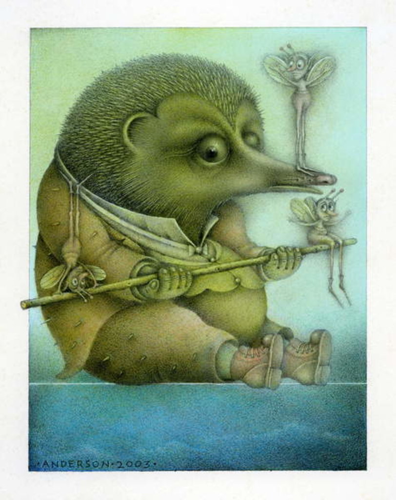 Detail of Balancing Hedgehog and Friends, 2003 by Wayne Anderson