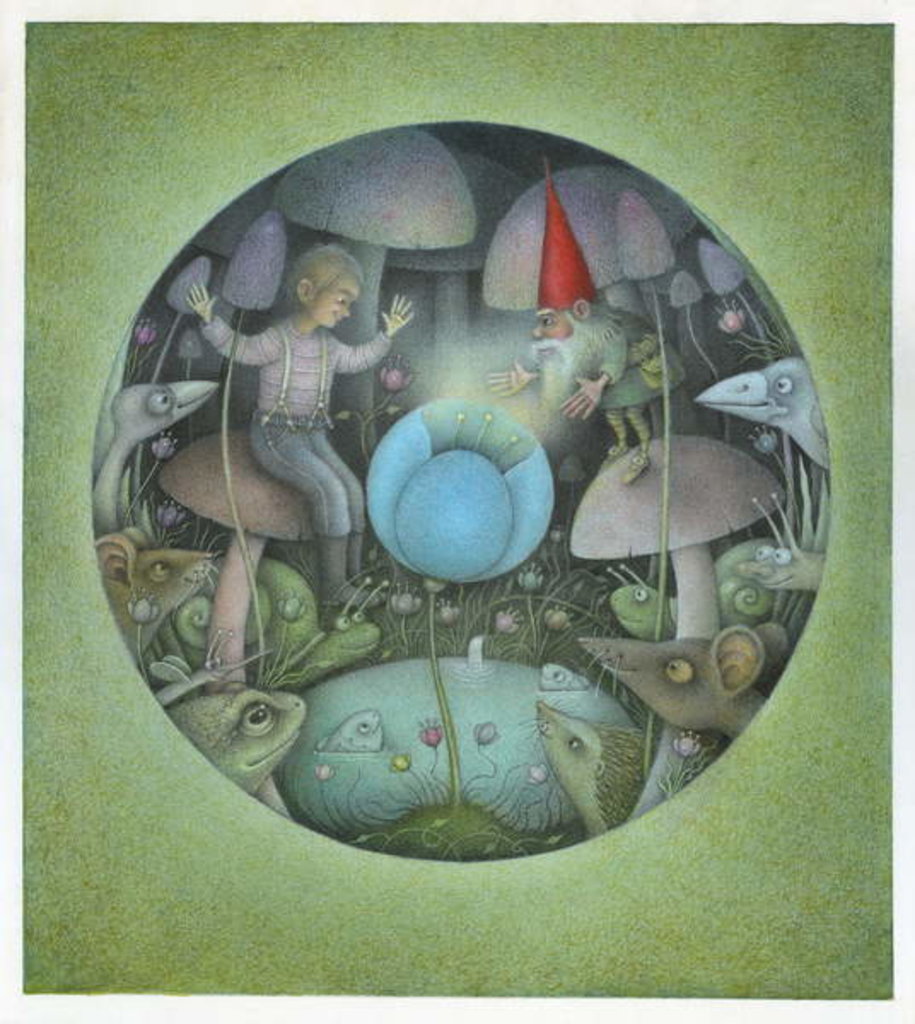 Detail of The Blue Flower by Wayne Anderson