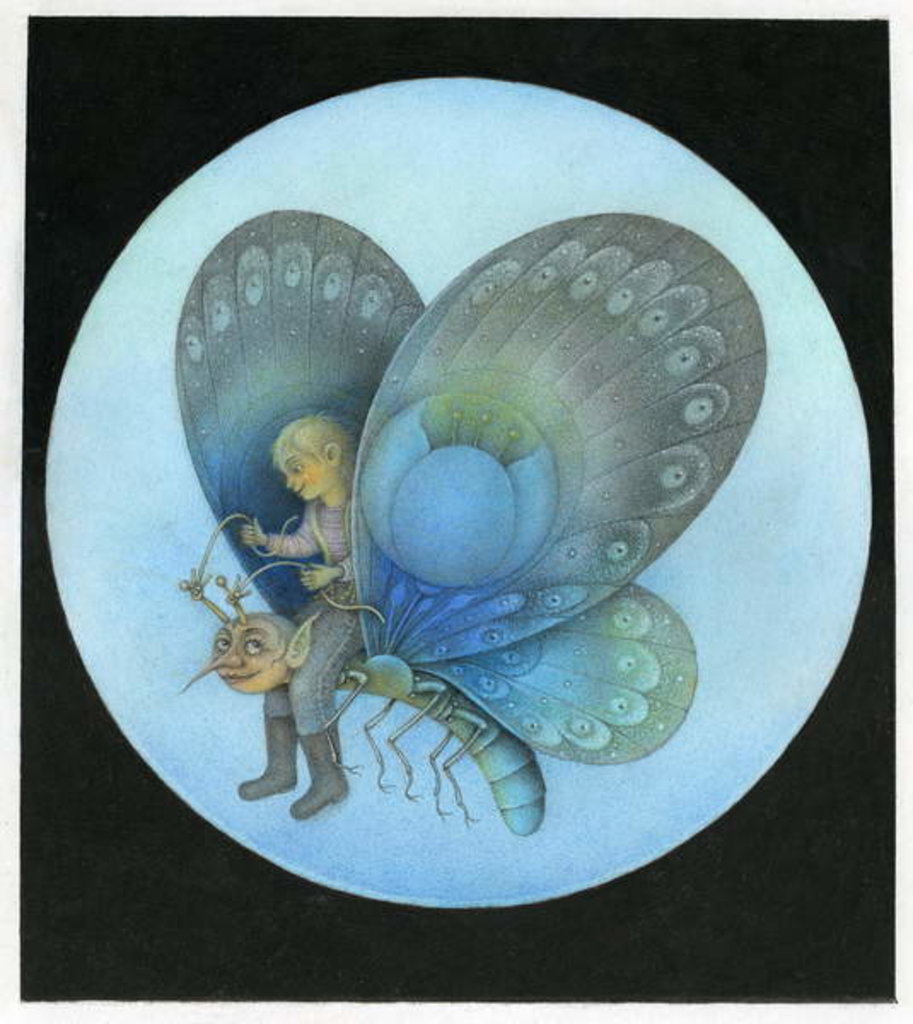 Detail of The Blue Butterfly by Wayne Anderson