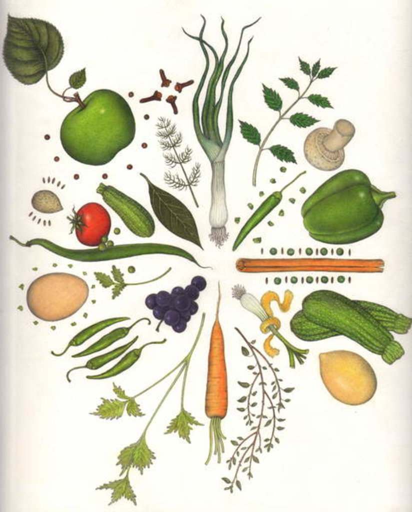 Detail of Assorted Foods, 1988 by Wayne Anderson