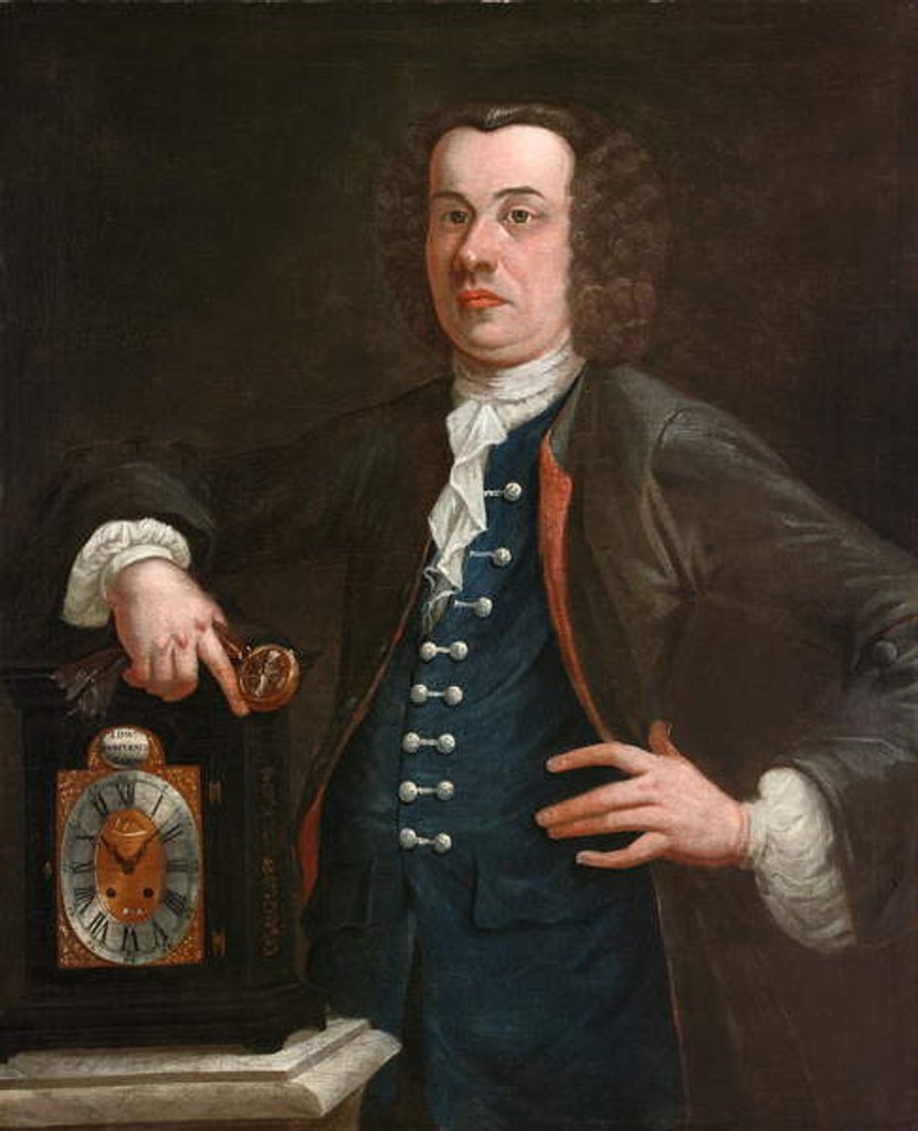Detail of Edward Scrivener, c.1750 by English School