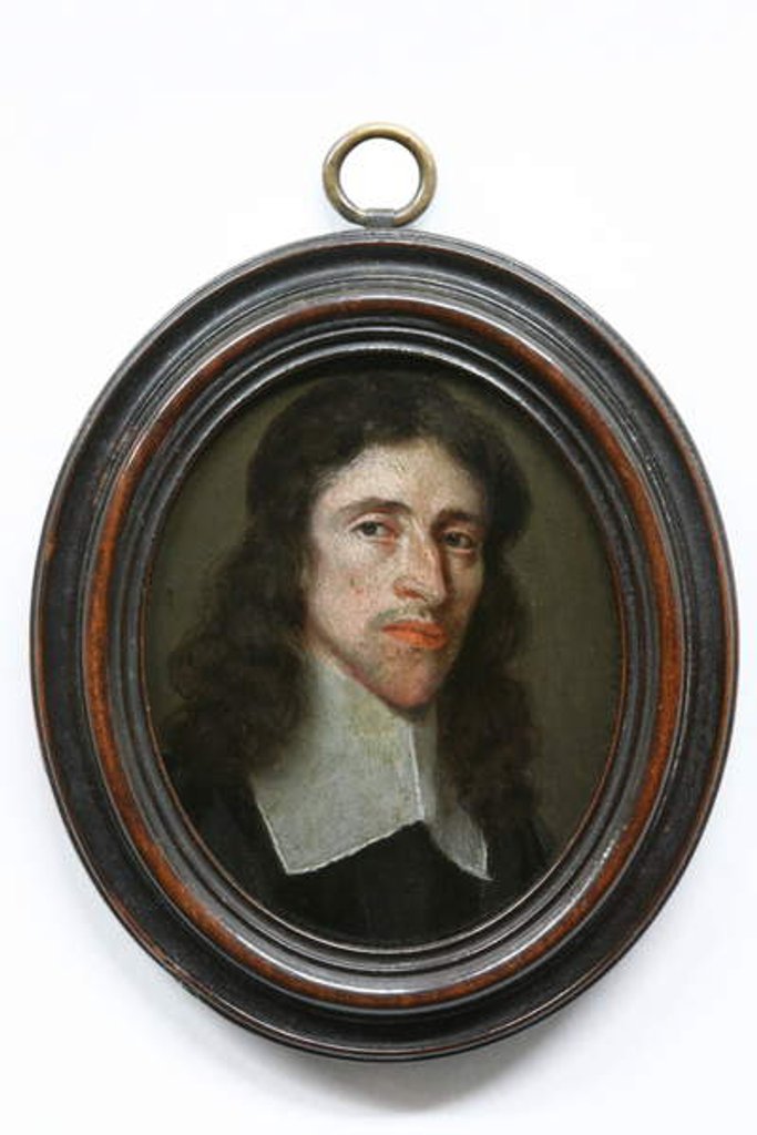 Detail of Portrait of Edward East, c.1655 by English School