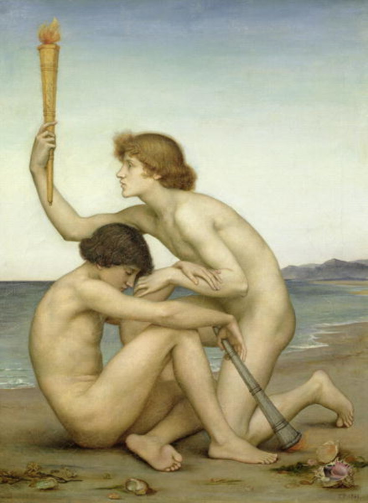 Detail of Phosphore et Hesperus, 1881 by Evelyn De Morgan