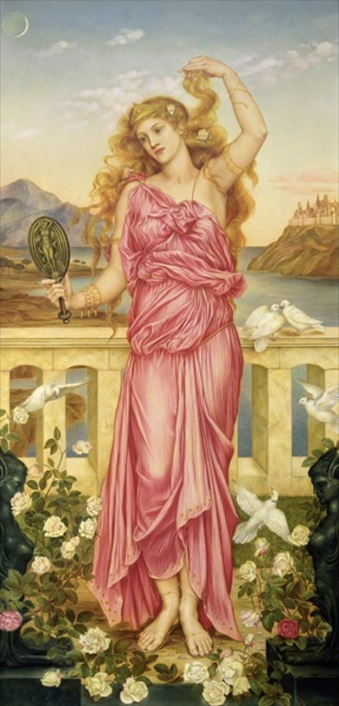 Detail of Helen of Troy, 1898 by Evelyn De Morgan