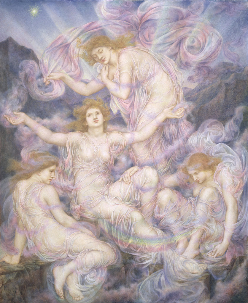 Detail of Daughters of the Mist by Evelyn De Morgan