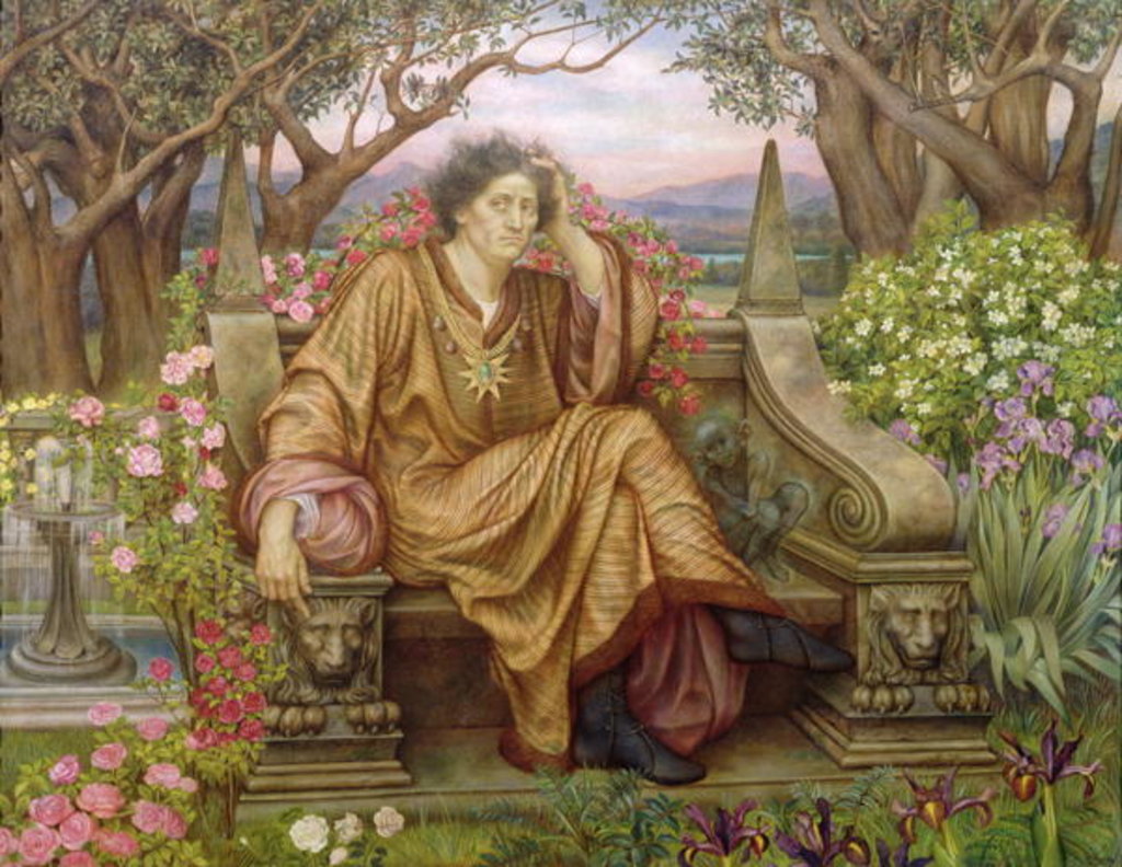 Detail of A Soul in Hell by Evelyn De Morgan