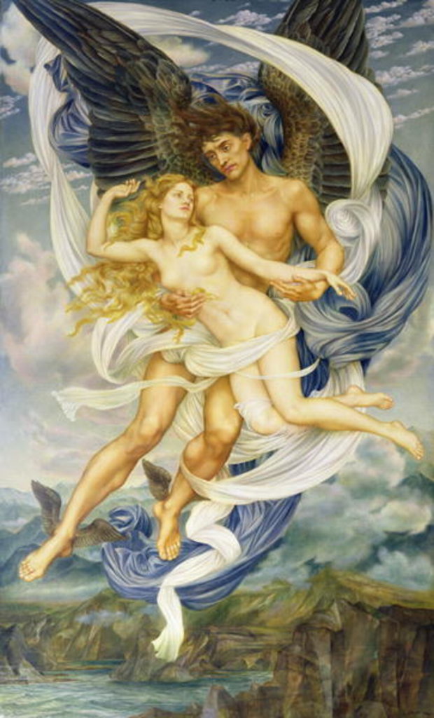 Detail of Boreas and Oreithyia, 1896 by Evelyn De Morgan
