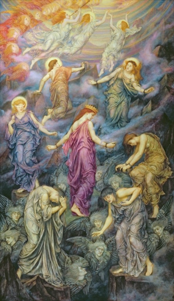 Detail of The Kingdom of Heaven Suffereth Violence by Evelyn De Morgan