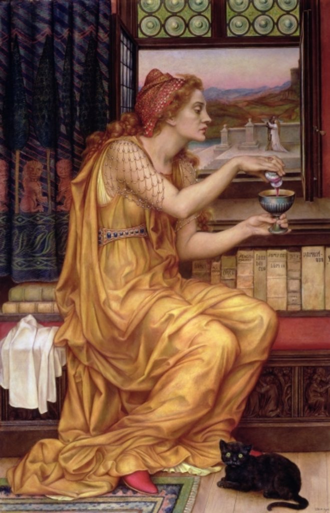 Detail of The Love Potion, 1903 by Evelyn De Morgan