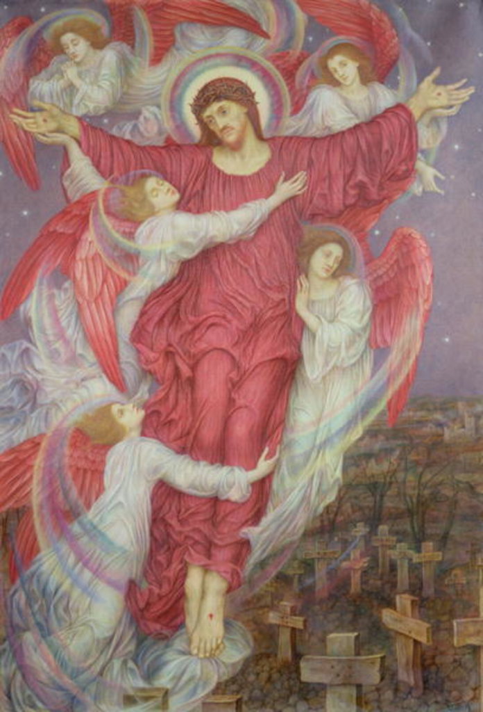 Detail of The Red Cross, c.1916 by Evelyn De Morgan
