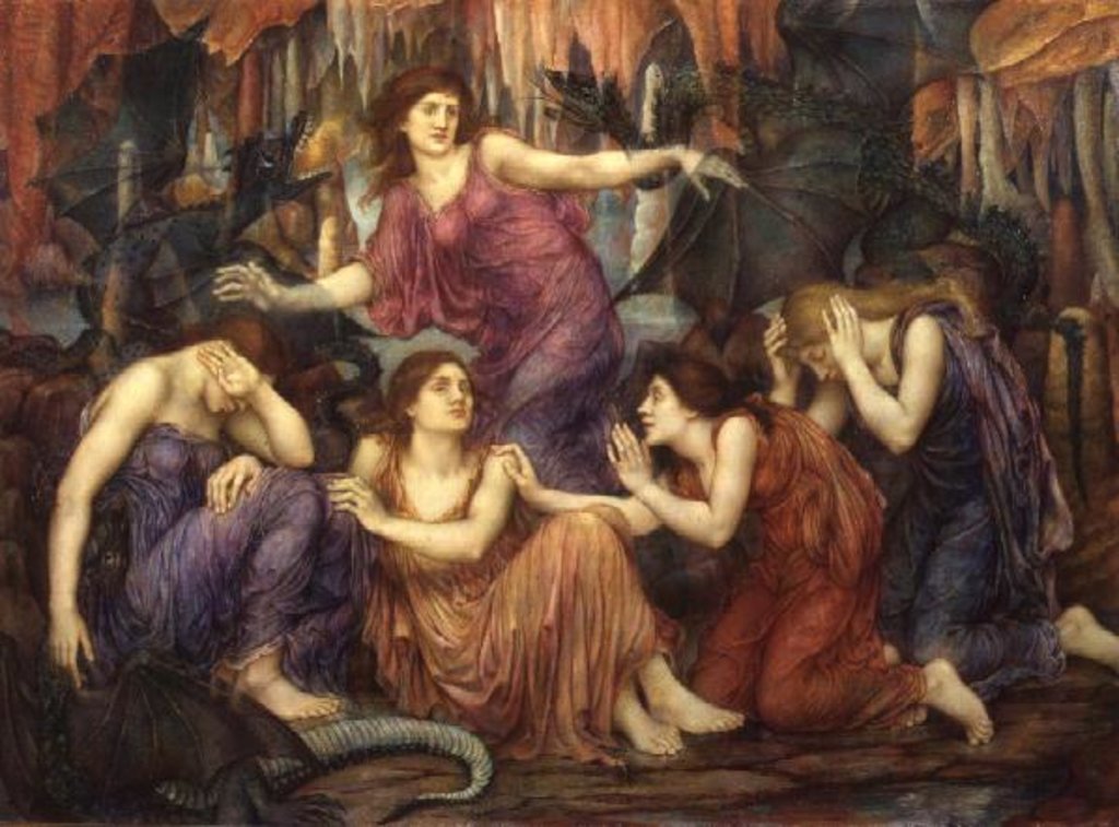 Detail of The Captives by Evelyn De Morgan