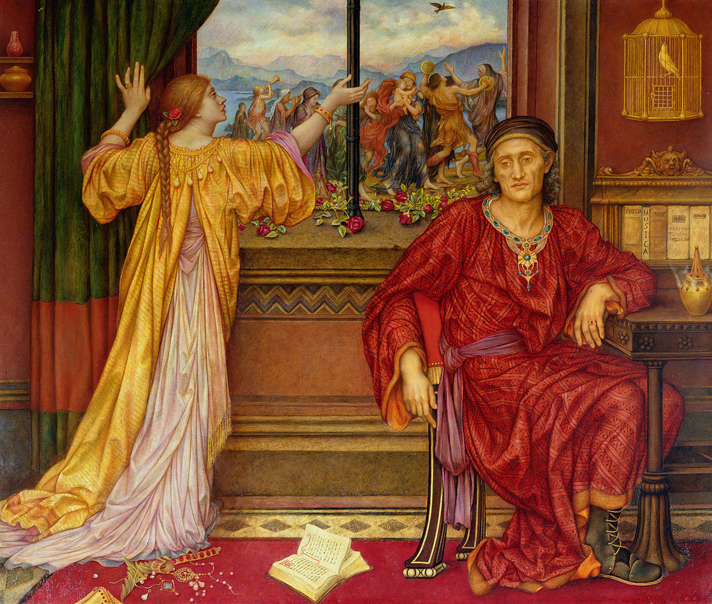 Detail of The Gilded Cage by Evelyn De Morgan