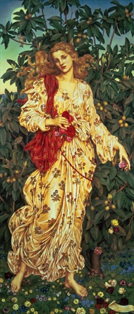 Detail of Flora, 1894 by Evelyn De Morgan