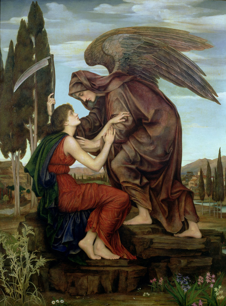 Detail of The Angel of Death, 1890 by Evelyn De Morgan
