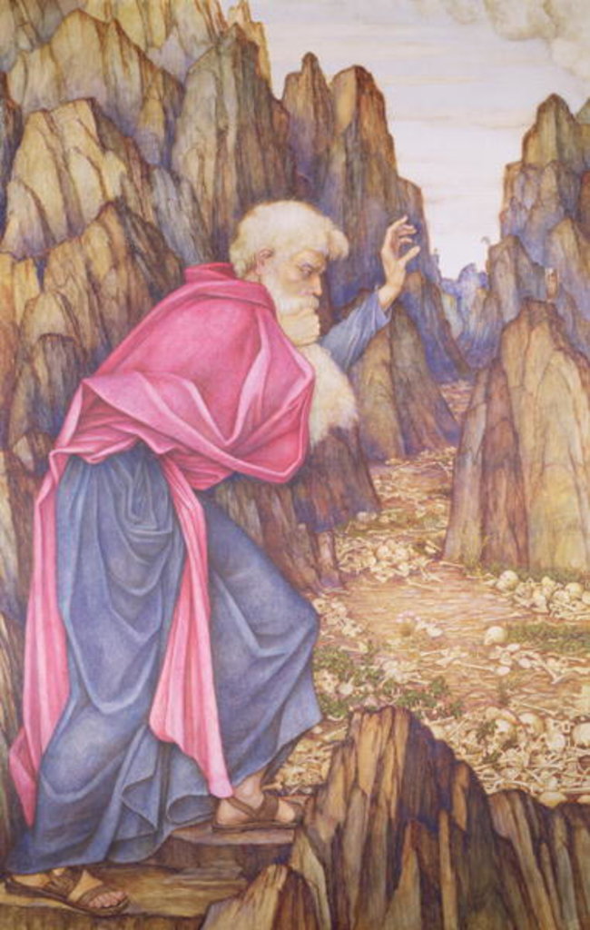 Detail of The Vision of Ezekiel by John Roddam Spencer Stanhope