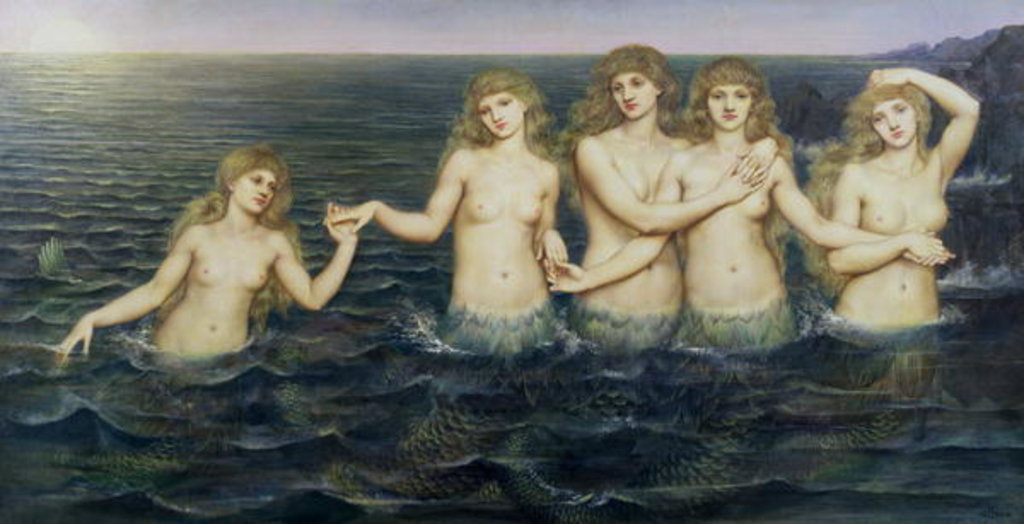 Detail of The Sea Maidens, 1885-86 by Evelyn De Morgan