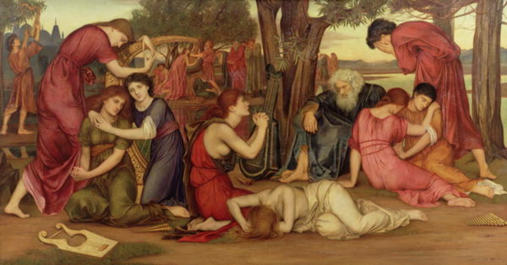 Detail of By the Waters of Babylon, 1882-83 by Evelyn De Morgan