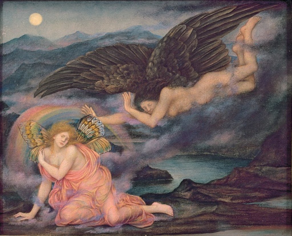 Detail of Death of a Butterfly, c.1905-10 by Evelyn De Morgan