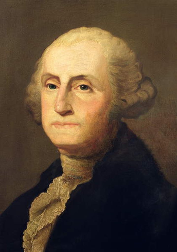Detail of Portrait of George Washington by Gilbert (after) Stuart