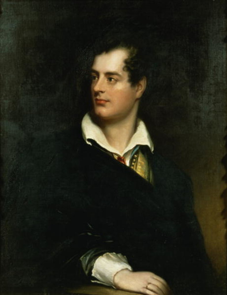 Detail of Portrait of George Gordon, 6th Lord Byron by Thomas Phillips