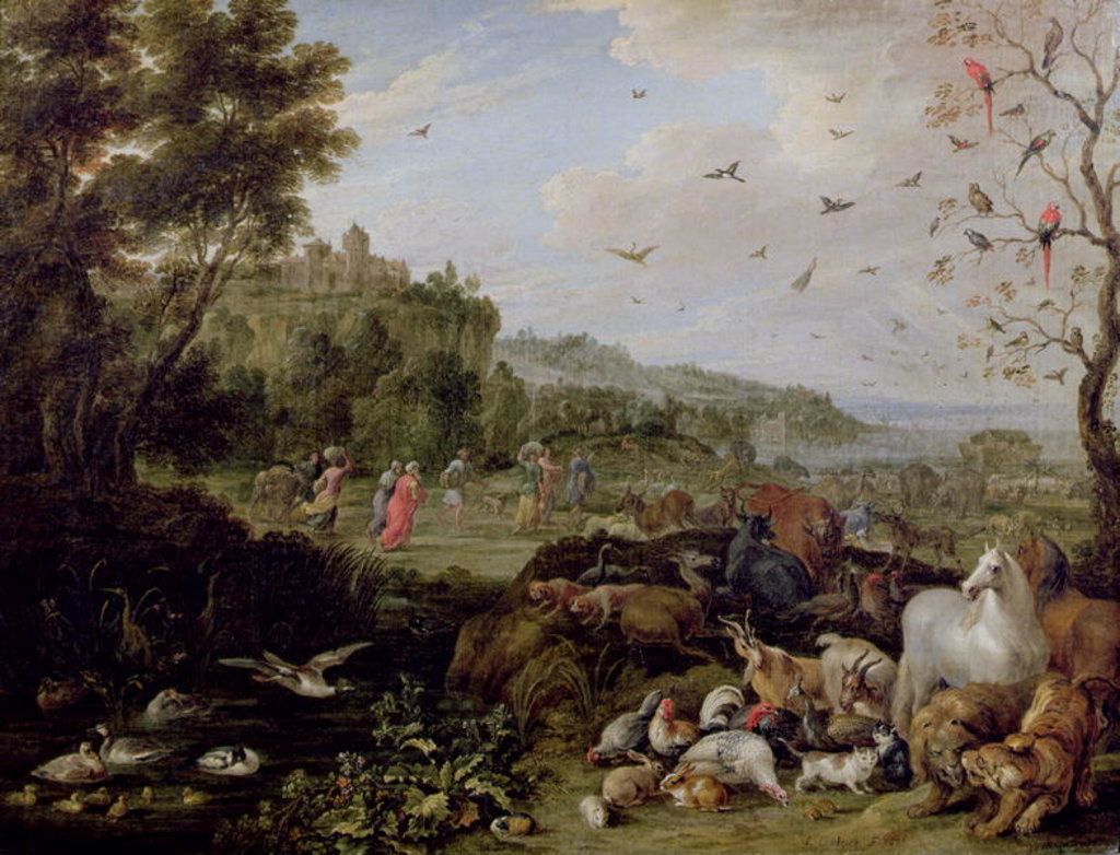 Detail of Noah entering the Ark by Lambert de Hondt