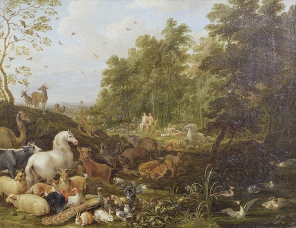 Detail of The Creation by Lambert de Hondt