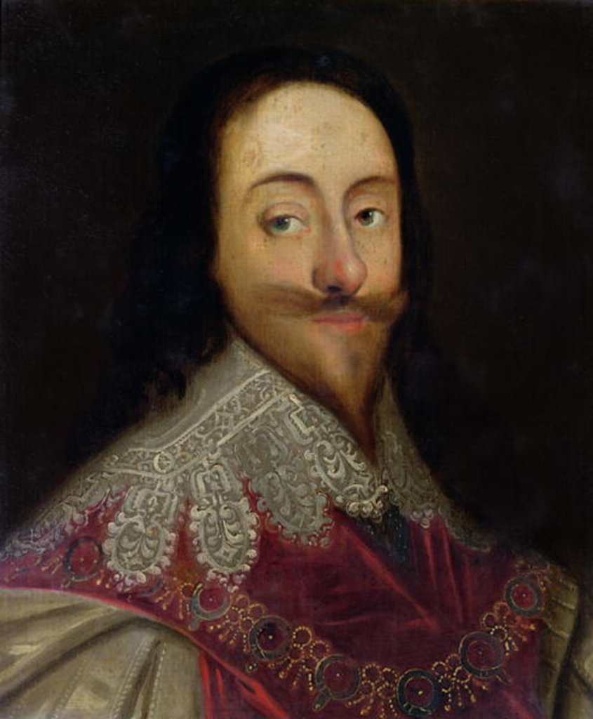 Detail of Charles I by Daniel Mytens