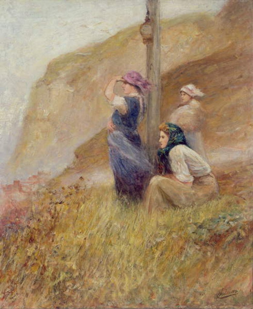 Detail of Waiting on the Cliffs by Robert Jobling