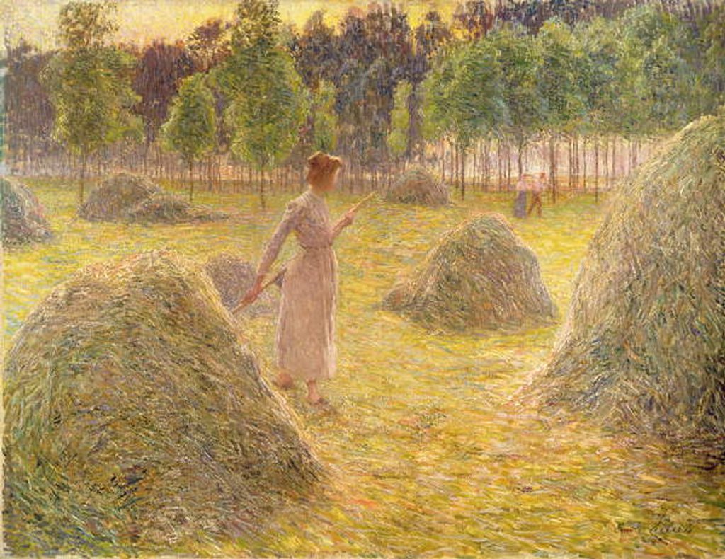 Detail of The Gleaners, mid 1890s by Emile Claus