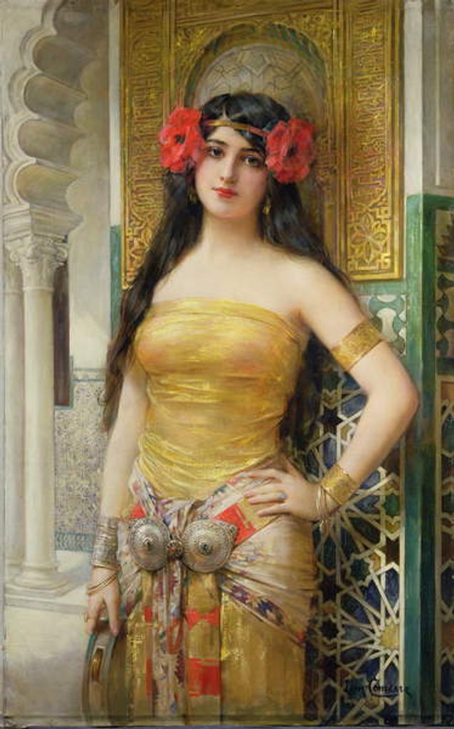 Detail of The Oriental Woman by Leon Francois Comerre