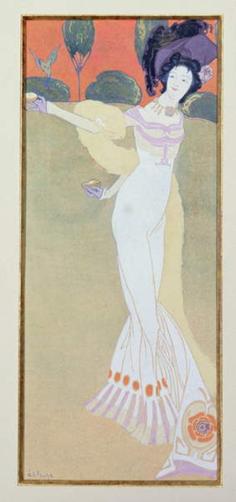 Detail of Woman Feeding a Bird by Georges de Feure